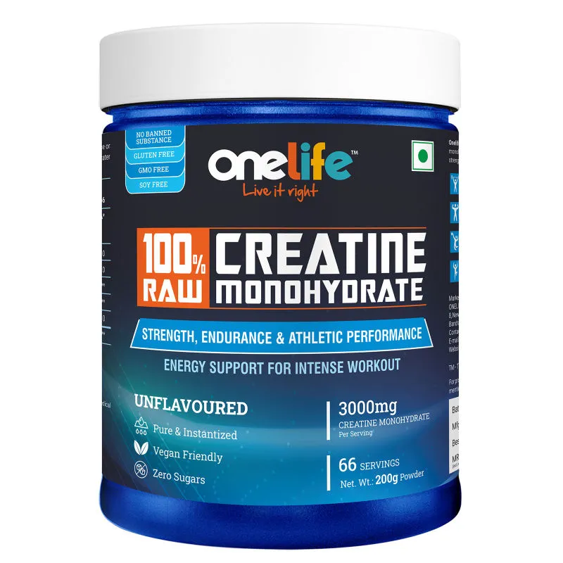 OneLife Raw Creatine Monohydrate Powder Unflavoured