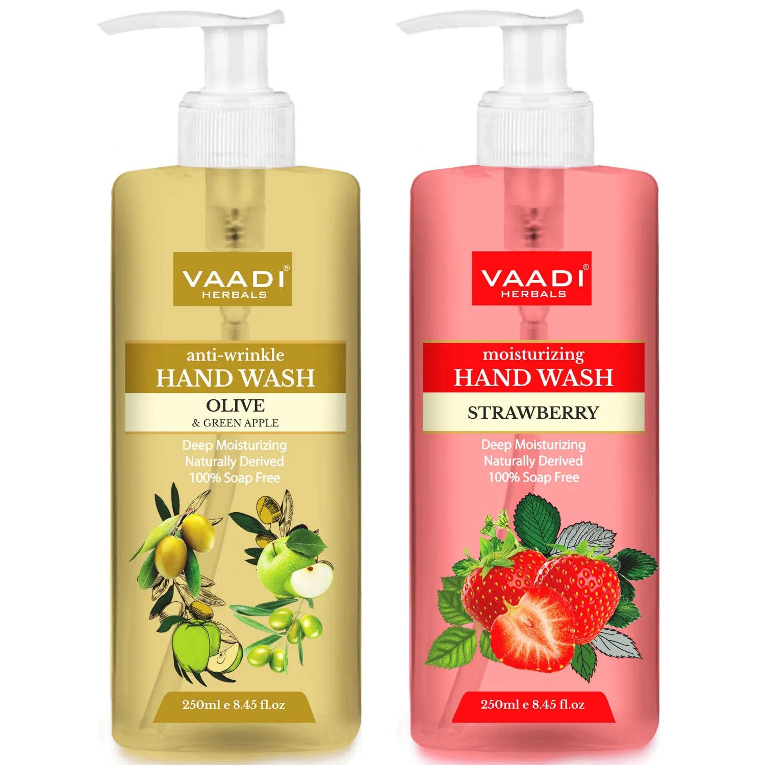 Vaadi Herbals Very Aromatic Luxurious Olive & Strawberry Handwash - Pack of 2