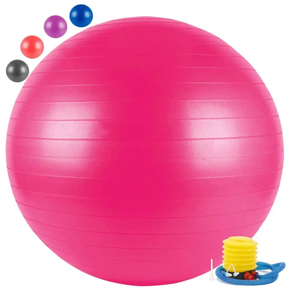 Fitsy Yoga Ball with Pump,  Pink  55 cm