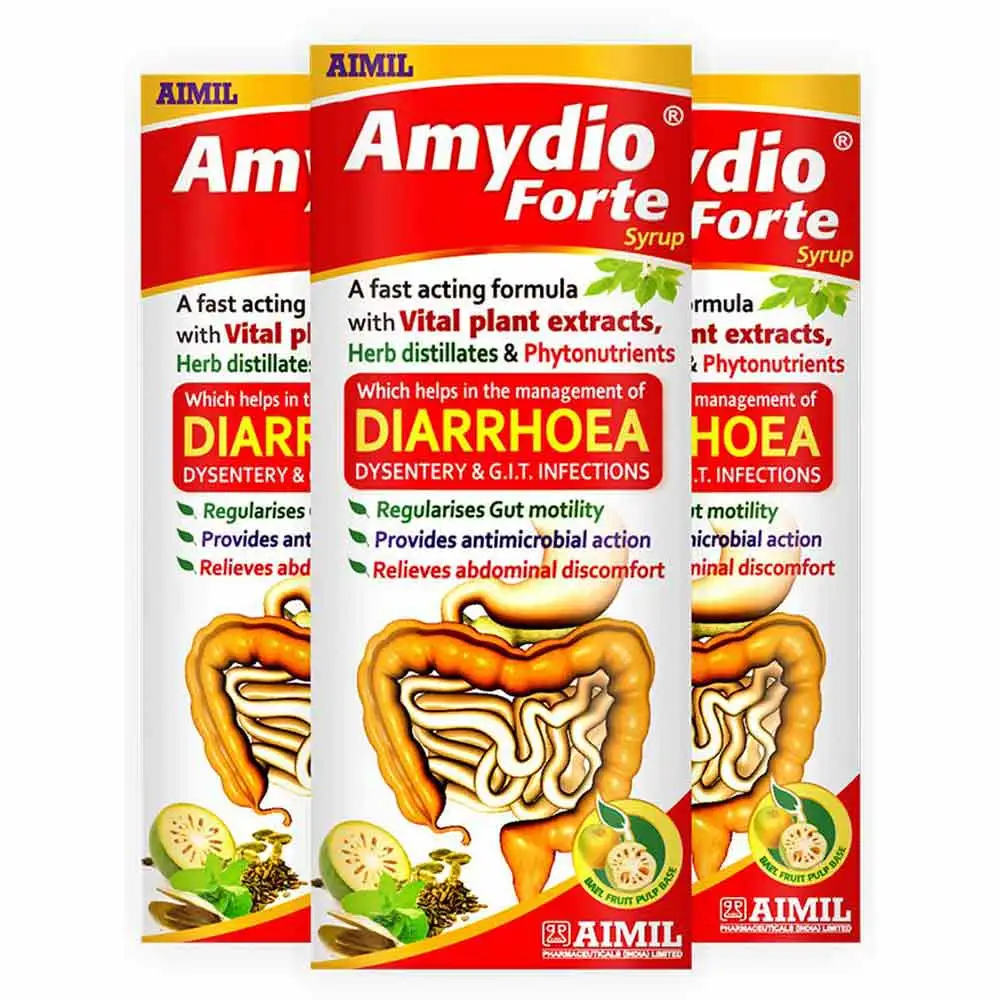 Aimil Amydio Forte Syrup (Pack of 3),  100 ml