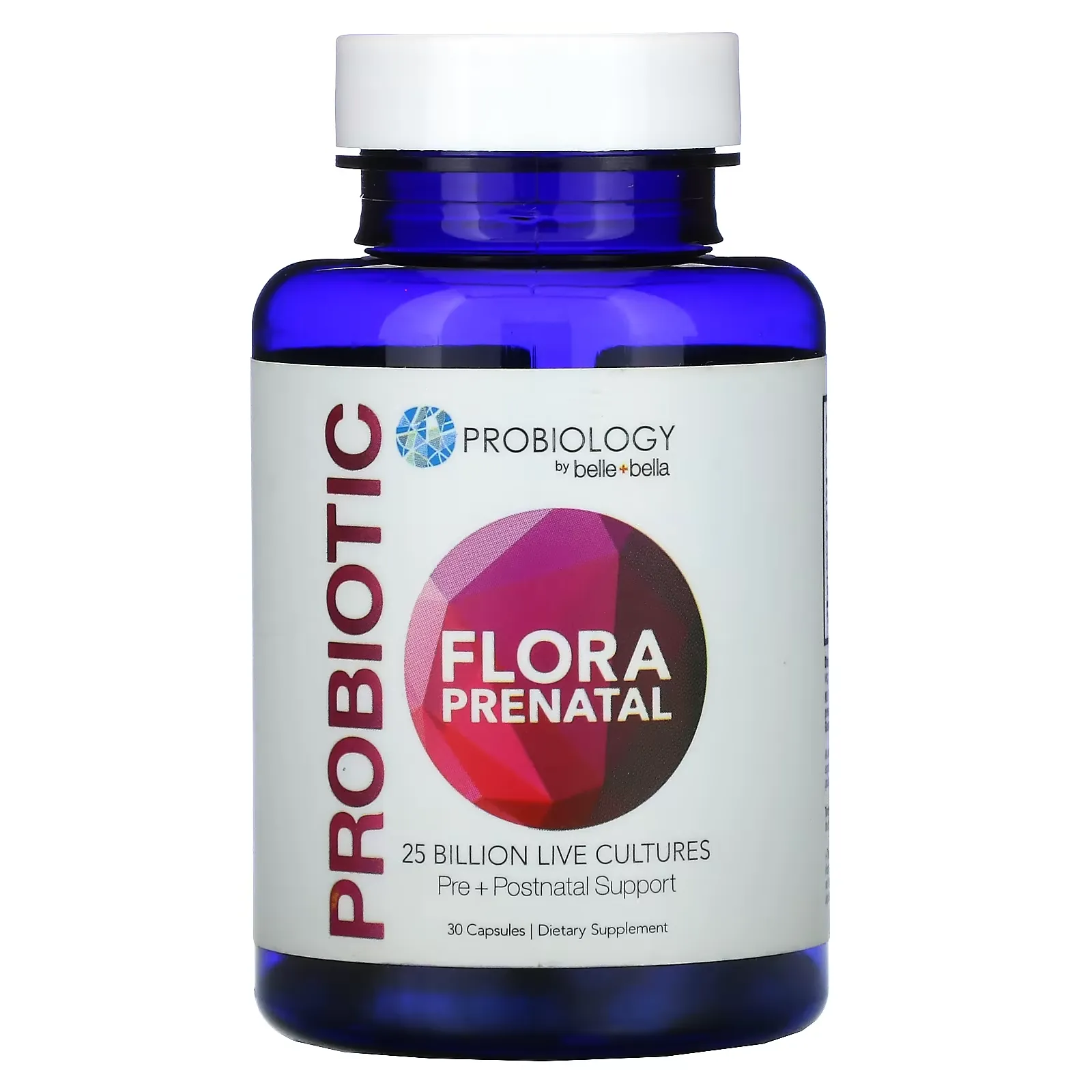 Probiology, Probiotic Flora Prenatal, 25 Billion CFU, 30 Capsules