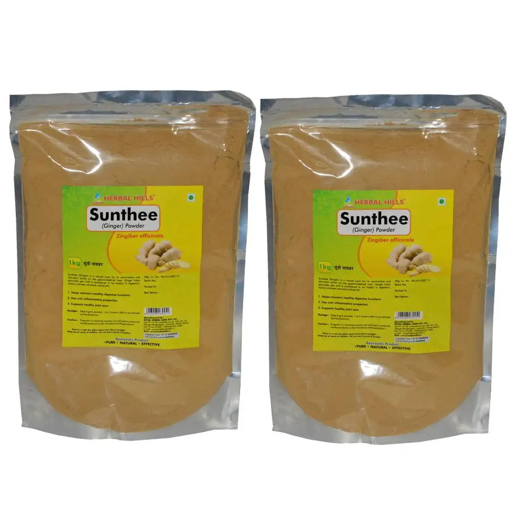 Herbal Hills Sunthee Ginger Powder Pack of 2,  1 kg