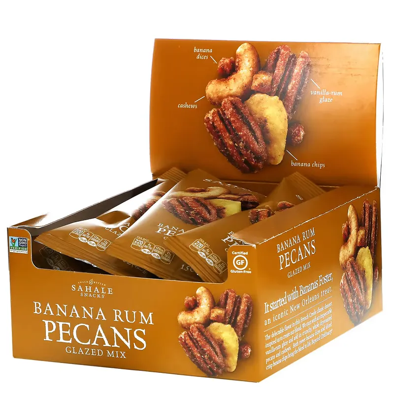 Glazed Mix, Banana Rum Pecans, 9 Packs, 1.5 oz (42.5 g) Each