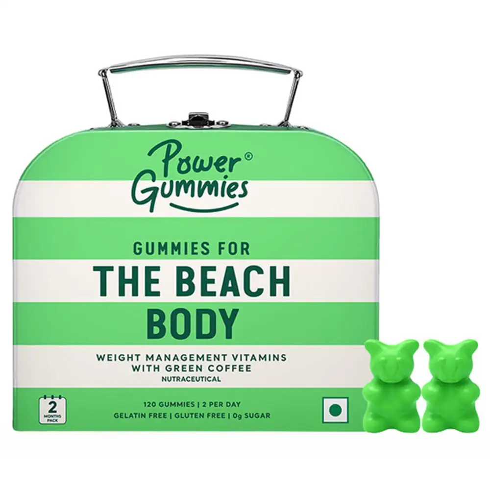 Power Gummies The Beach Body with Green Coffee,  120 gummies  Orange Twist