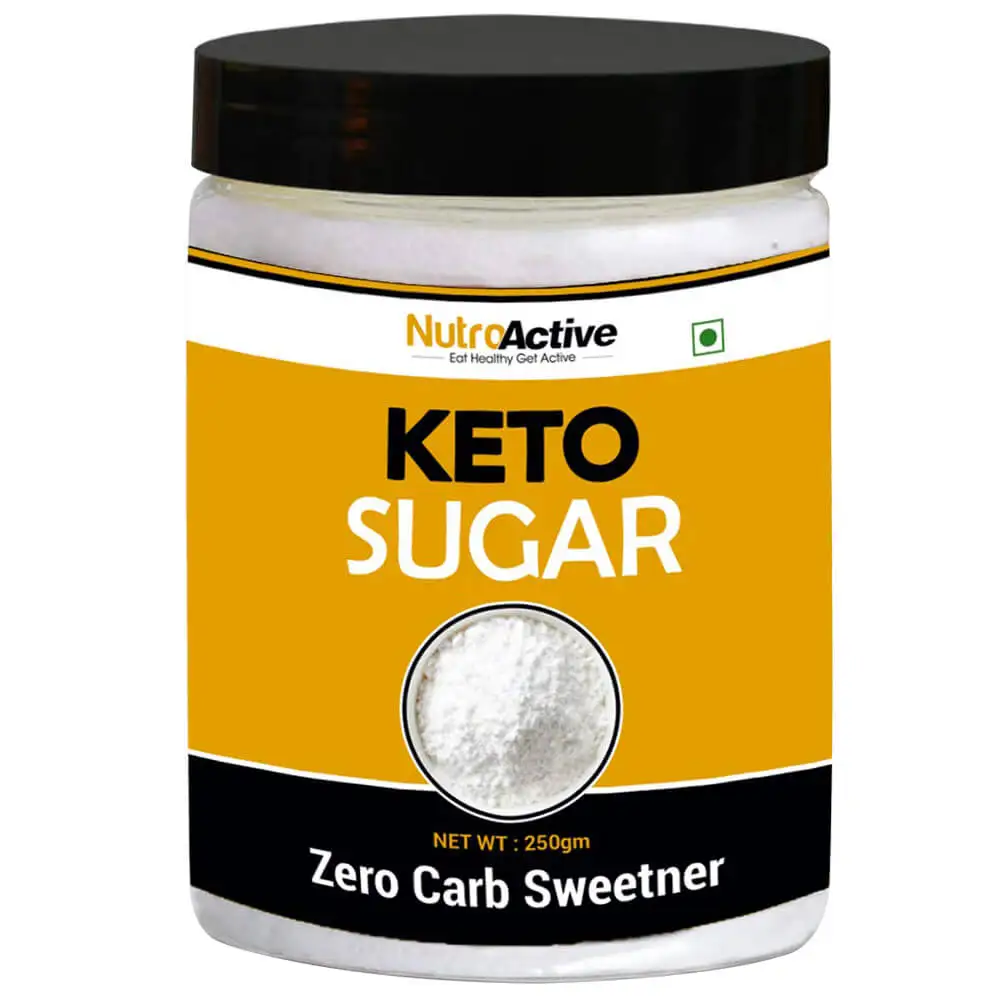 NutroActive Keto Sugar Zero Carb Sweetener,  250 g  Unflavoured