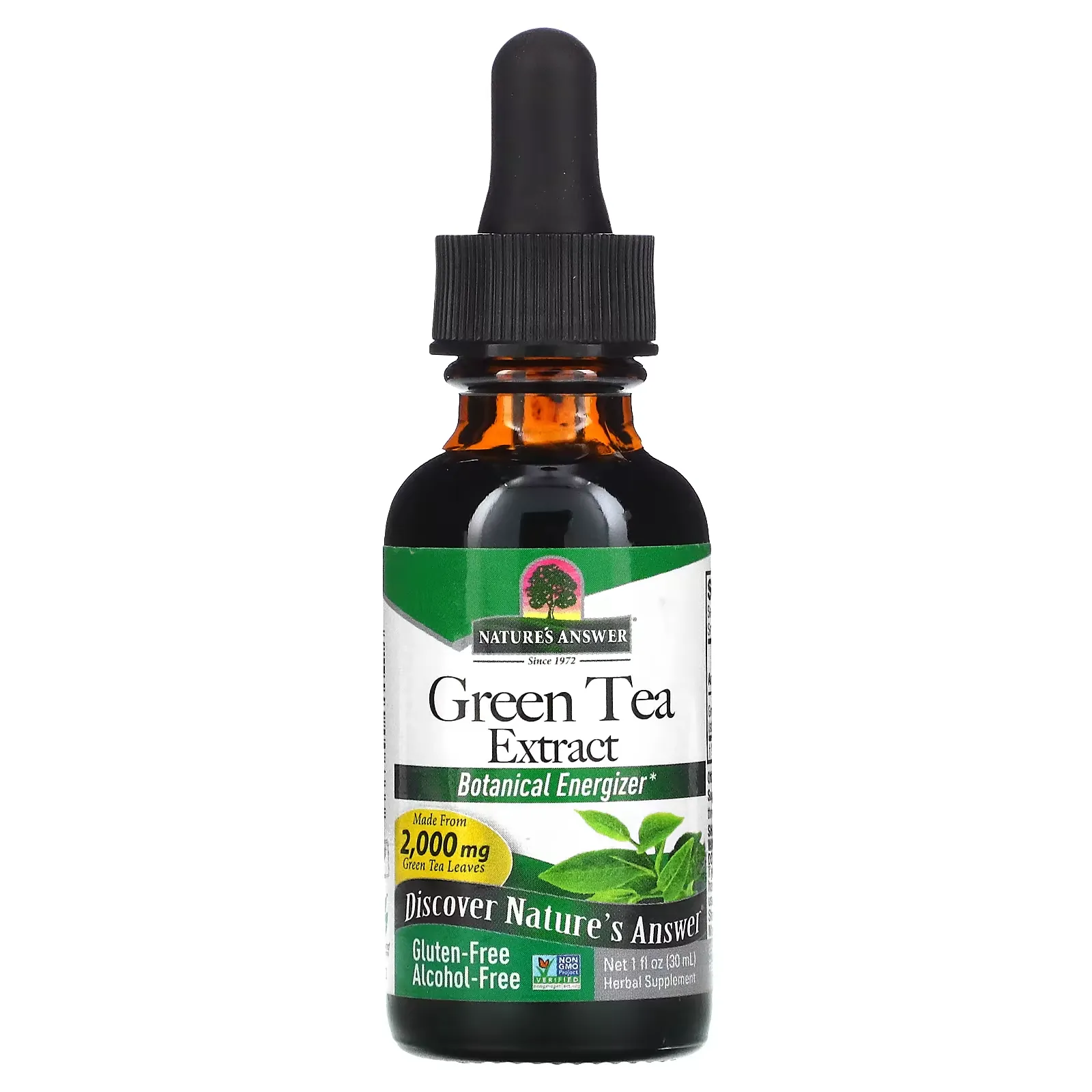 Green Tea Extract, Alcohol-Free, 2,000 mg, 1 fl oz (30 ml)