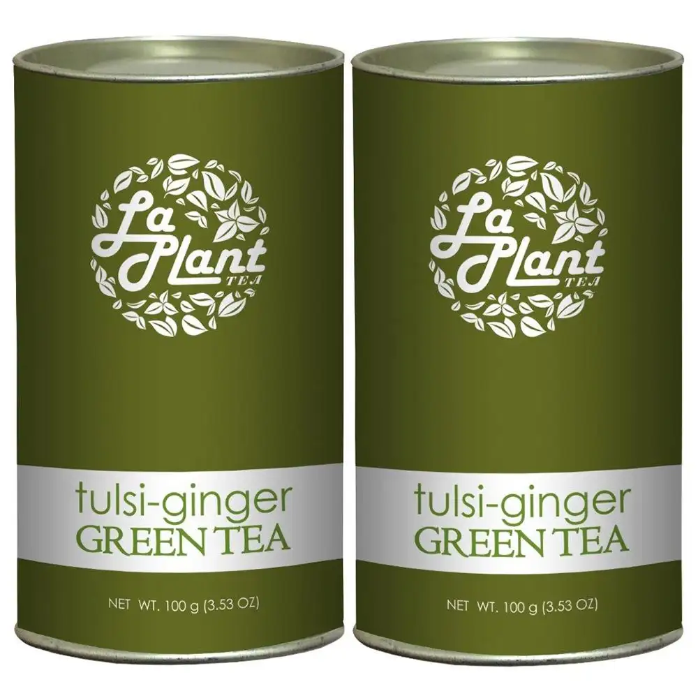 Laplant Tulsi-Ginger Green Tea,  100 g  Tulsi Ginger (Pack of 2)