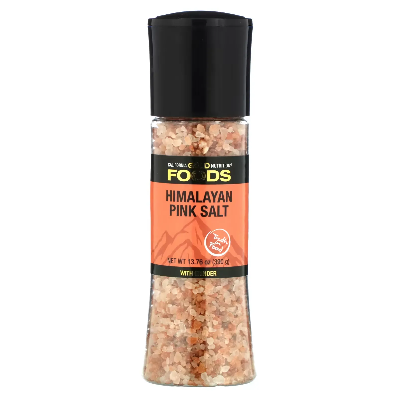 FOODS - Pink Himalayan Salt Grinder, 13.76 oz (390 g)