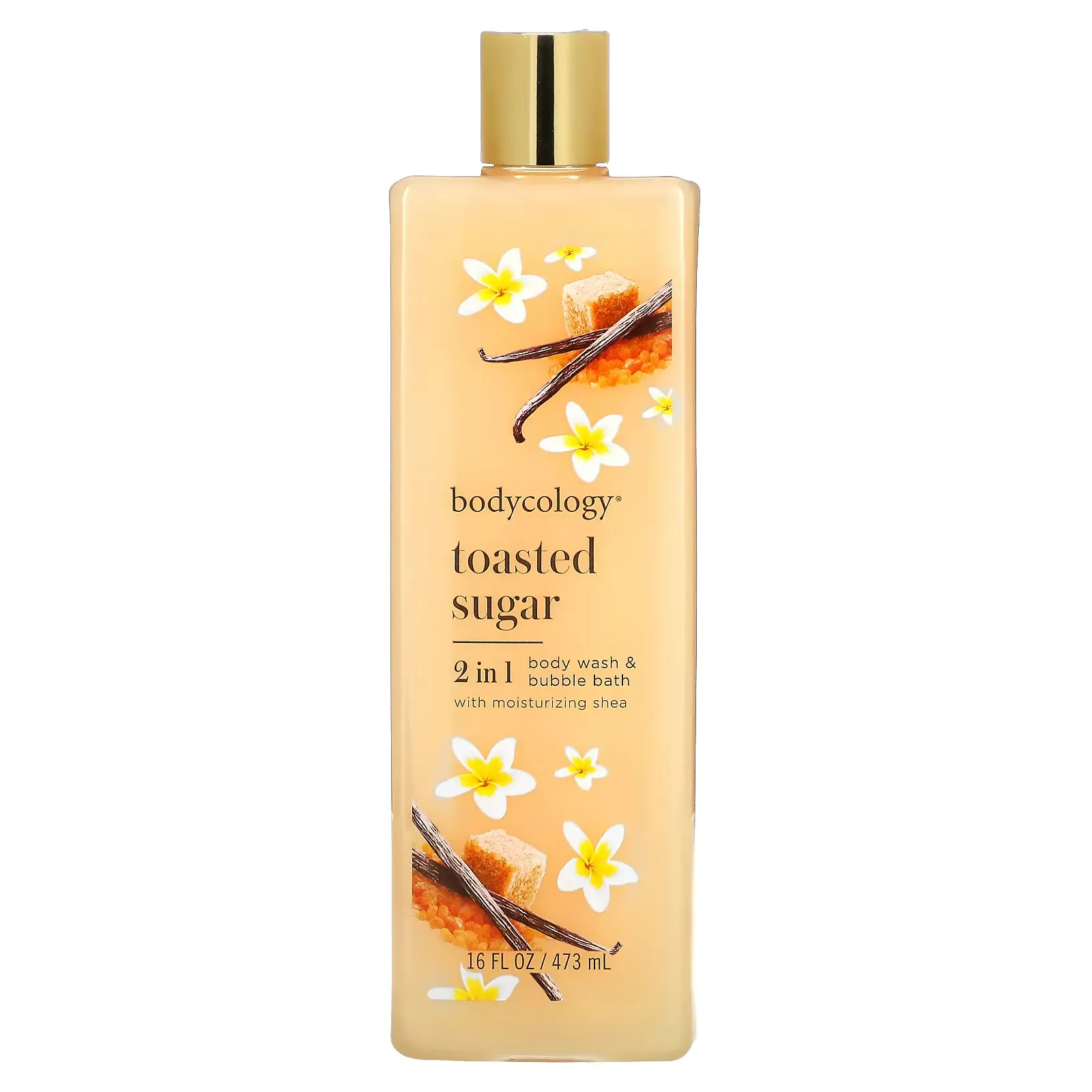 2 In 1 Body Wash & Bubble Bath, Toasted Sugar, 16 fl oz (473 ml)