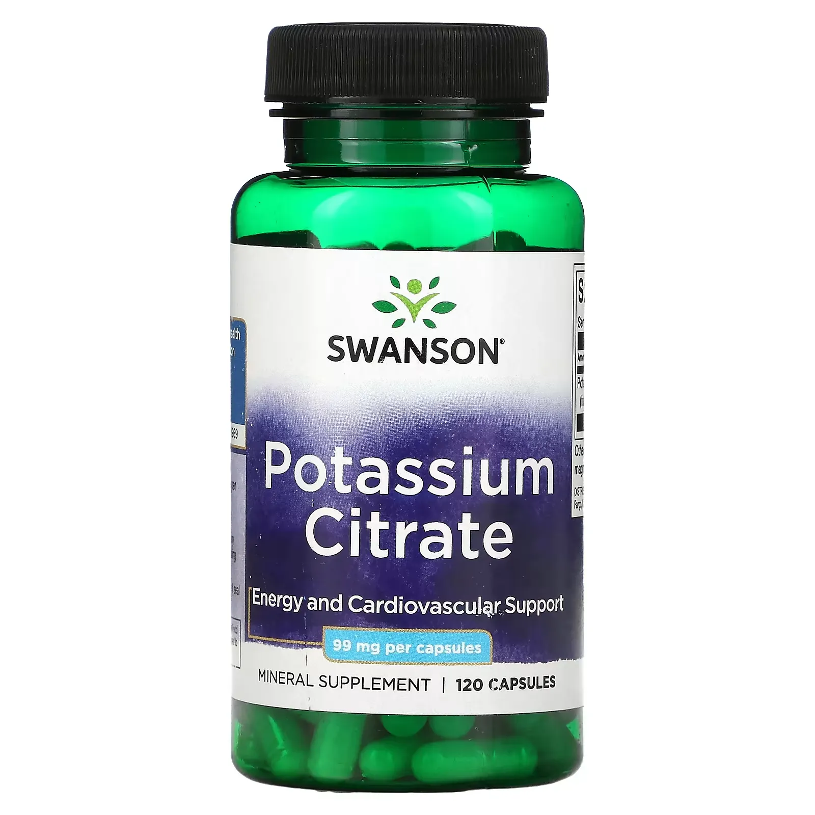 Potassium Citrate, 99 mg, 120 Capsules