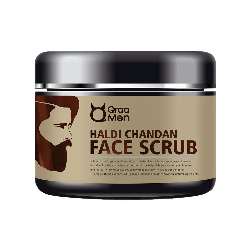 Qraa Men Haldi Chandan Face Scrub