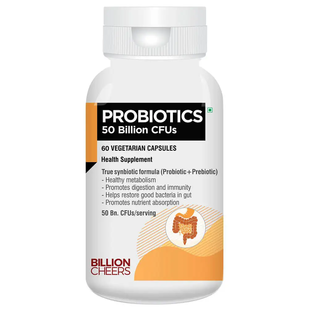 Billion Cheers Probiotics 50 Billion CFUs,  60 capsules  Unflavoured