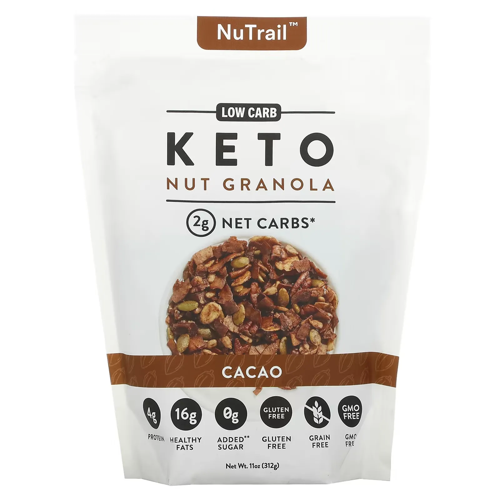 Keto Nut Granola, Cacao, 11 oz (312 g)