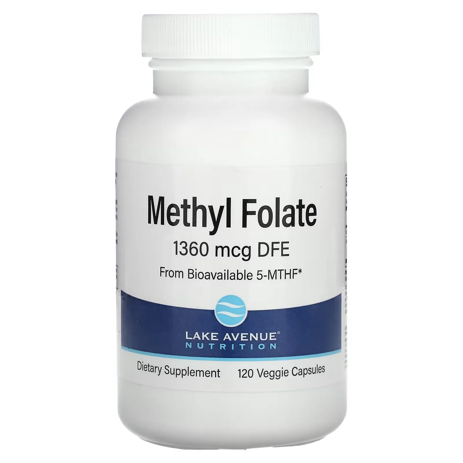 Methyl Folate, 1,360 mcg, 120 Veggie Capsules