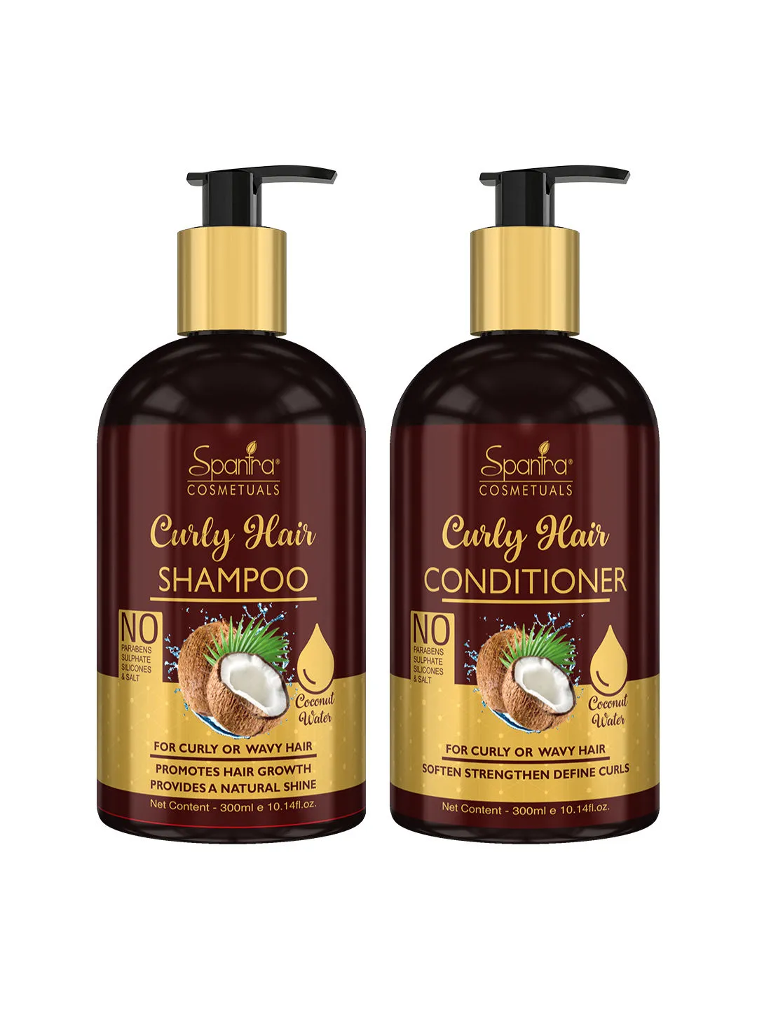 Spantra Curly Hair Shampoo And Conditioner (Pack Of 2)