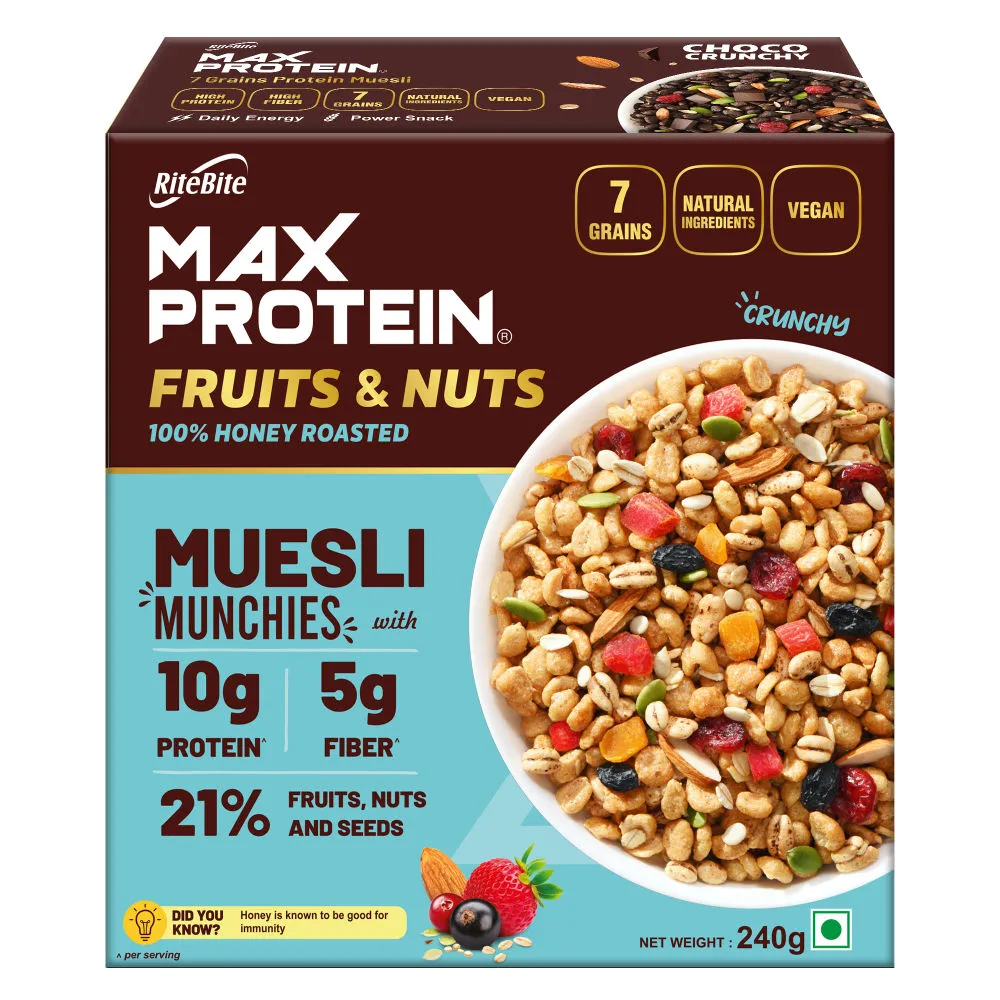 RiteBite Max Protein Muesli Munchies - Fruits & Nuts