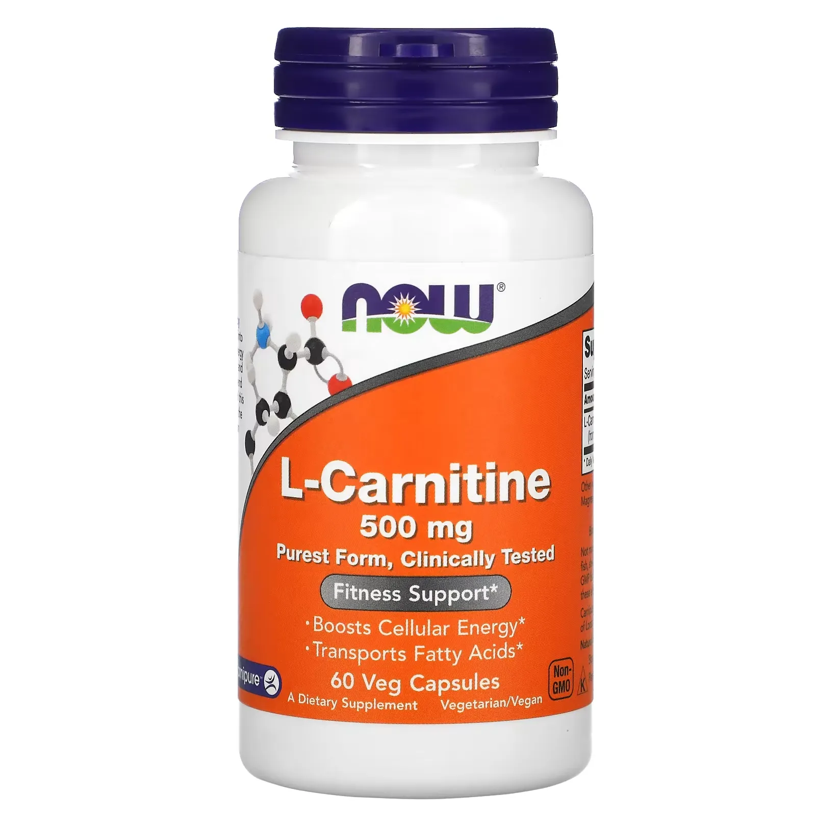 L-Carnitine, 500 mg, 60 Veg Capsules