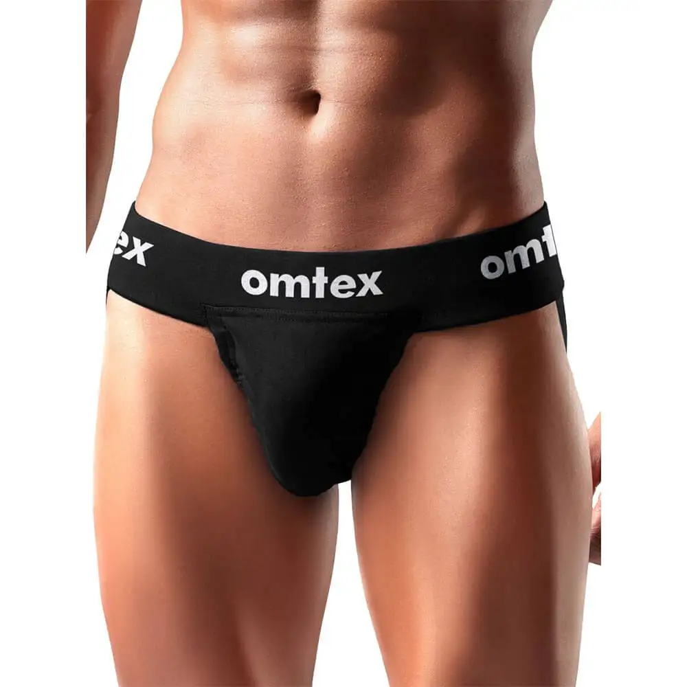 Omtex Rio Supporter Back Covered for Men,  Small  Black