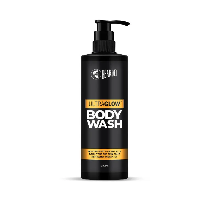 Beardo UltraGlow Body Wash for Men, | Brightens Skin Tone | Removes Dirt & Dead Cells