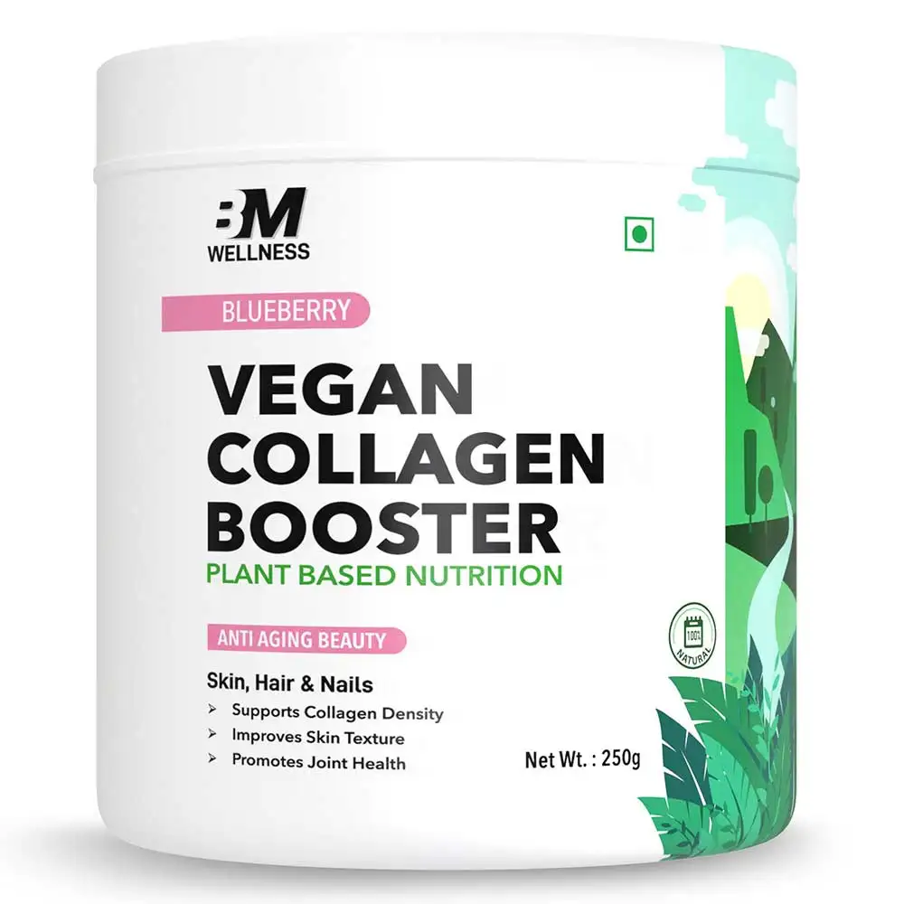 Big Muscles Vegan Collagen Booster,  250 g  Blueberry