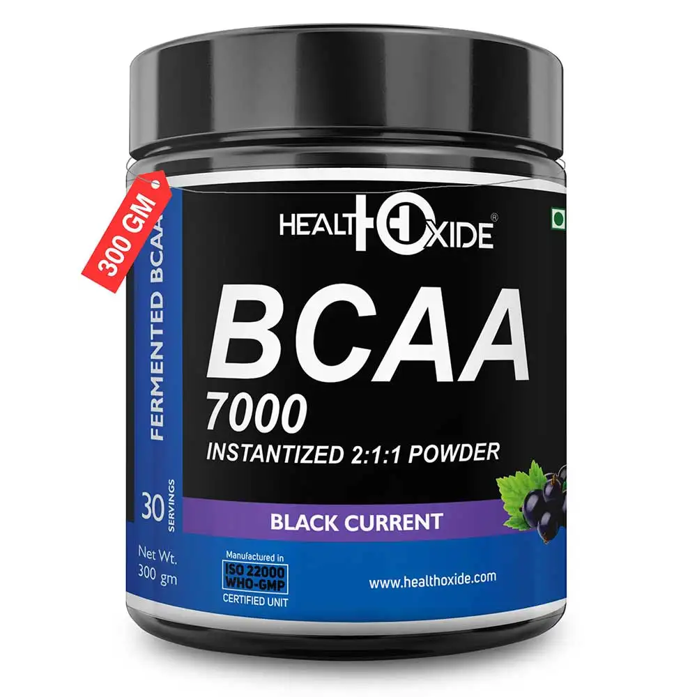 Health Oxide BCAA 7000 Instantized 2:1:1 Powder,  0.66 lb  30 Servings  Black Current