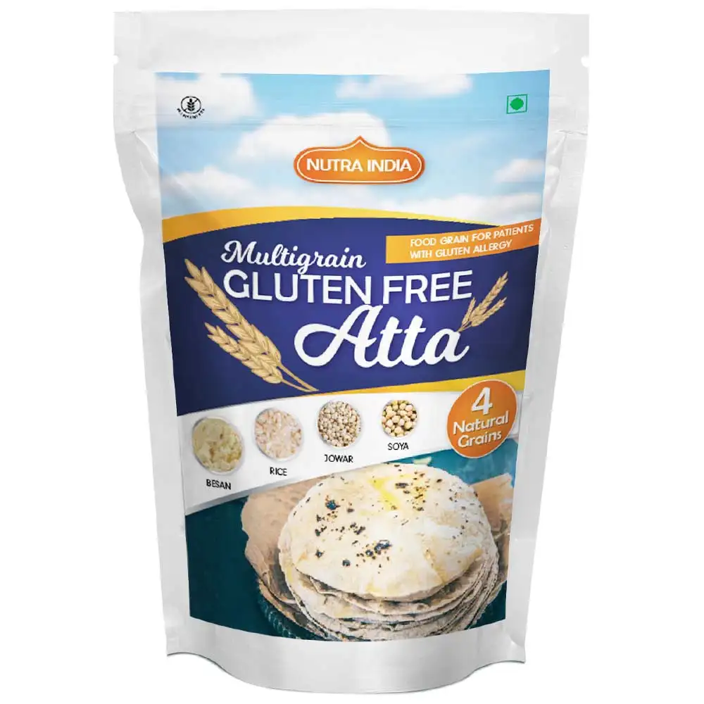 Nutra India Mutligrain Gluten Free Atta,  1 kg  Unflavoured