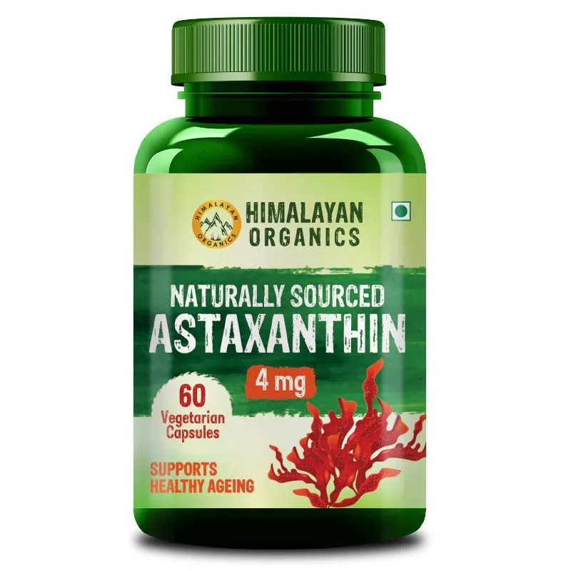 Himalayan Organics Naturally Sourced Astaxanthin Antioxidant For Skin Eye And Energy