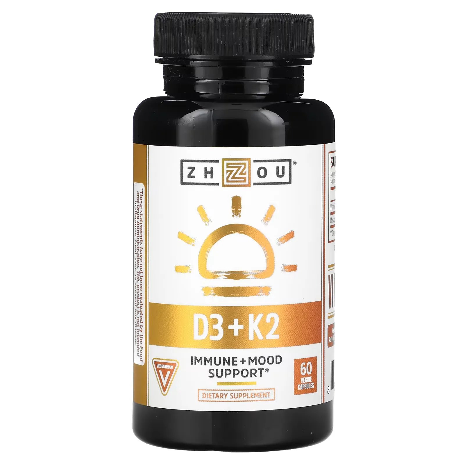 D3 + K2, 60 Veggie Capsules