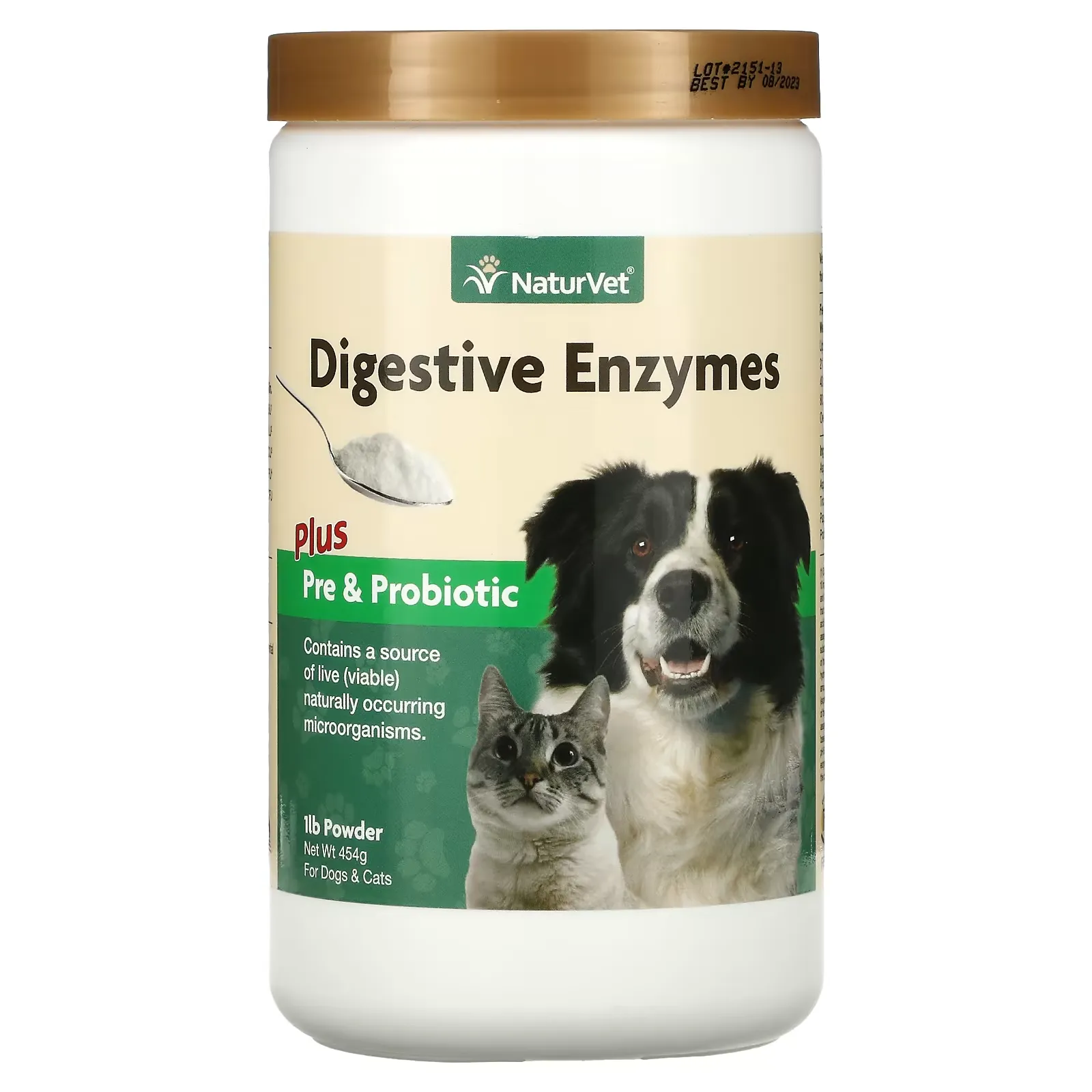 Digestive Enzymes Plus Pre & Probiotic Powder, For Dogs & Cats, 1 lb (454 g)