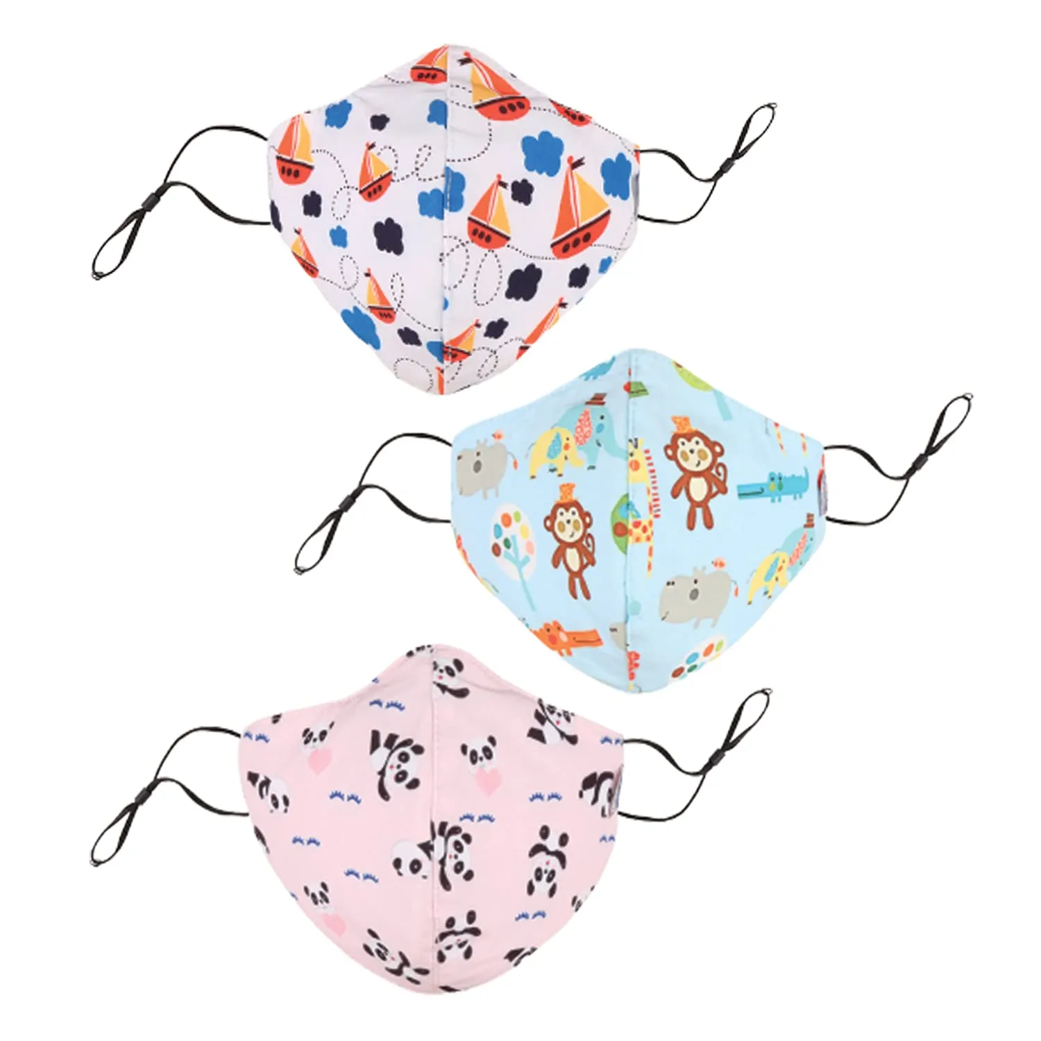 Chicco Face Mask 3-6y Pand-jung-ship 3pc