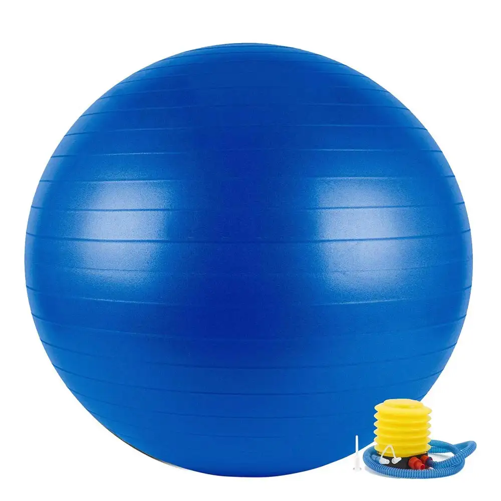 Fitsy Yoga Ball with Pump,  Blue  55 cm