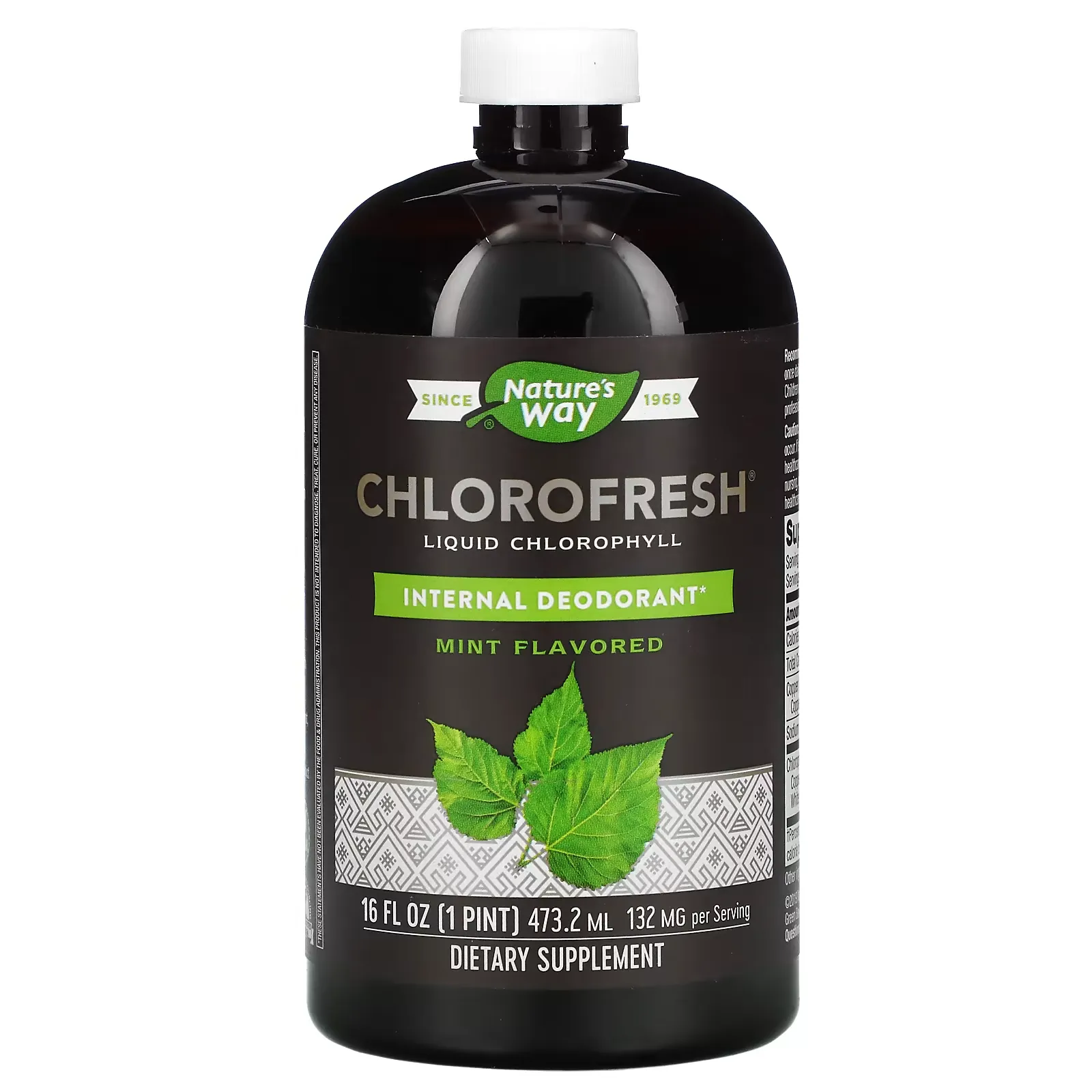 Chlorofresh, Liquid Chlorophyll, Mint, 132 mg, 16 fl oz (473.2 ml)