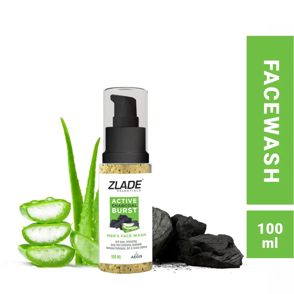 Zlade Essentials Charcoal Burst Men's Face Wash