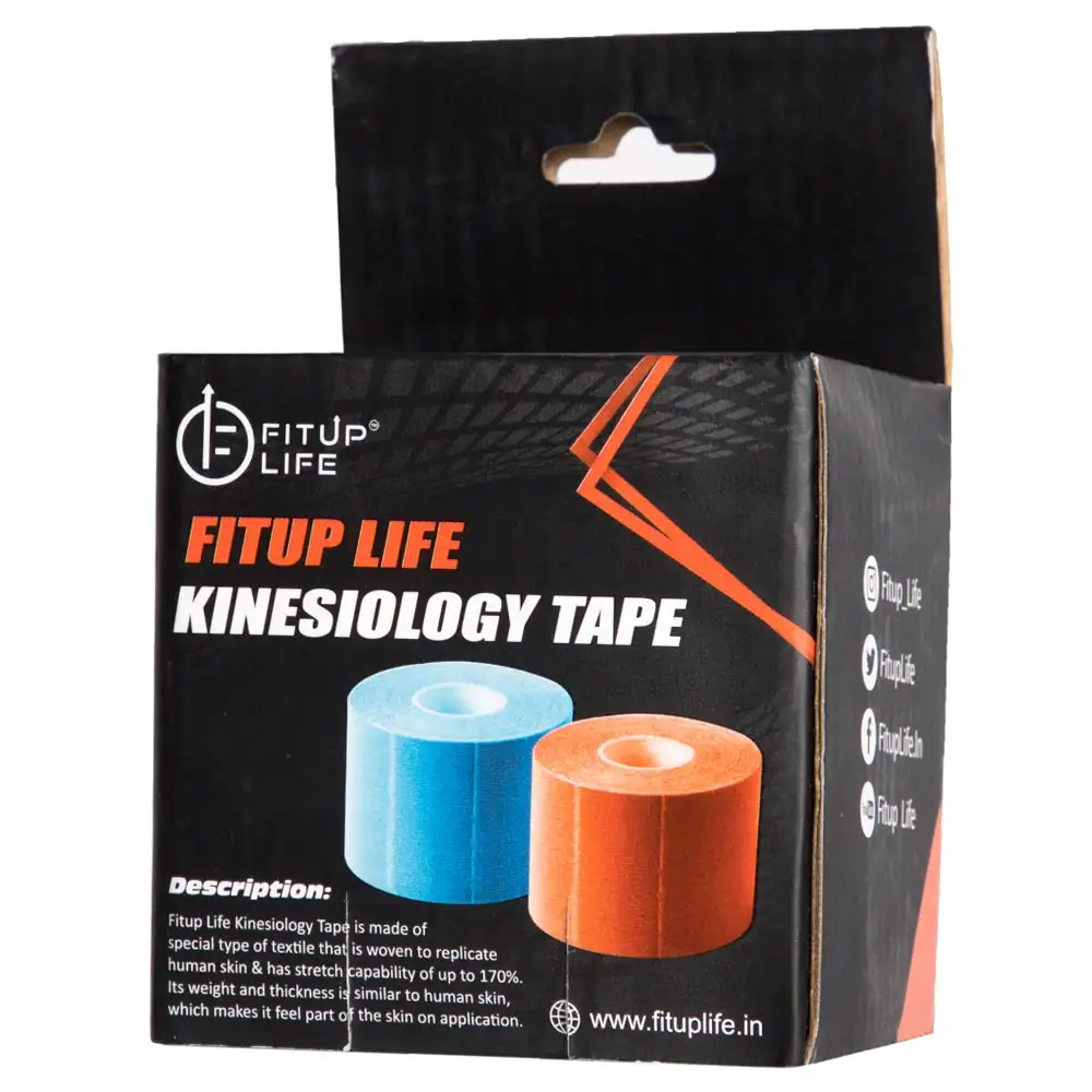 Fitup Life Kinesiology Tape,  Blue  Free Size