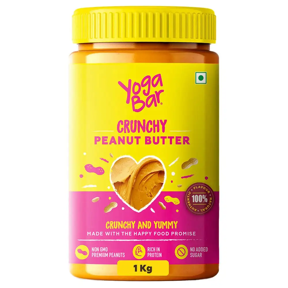 Yogabar Crunchy Peanut Butter,  1 kg  Crunchy & Yummy