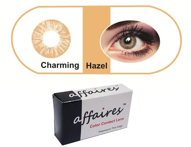 Affaires Color Contact Lenses - Charming Hazel