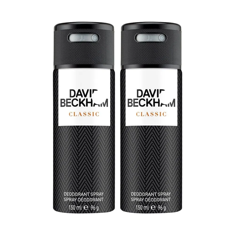 David Beckham Classic Deodorant Spray (Pack Of 2)