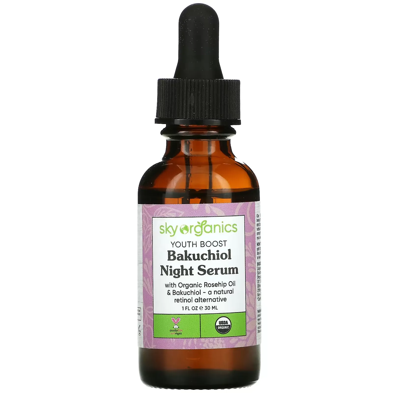 Youth Boost, Bakuchiol Night Serum, 1 fl oz (30 ml)