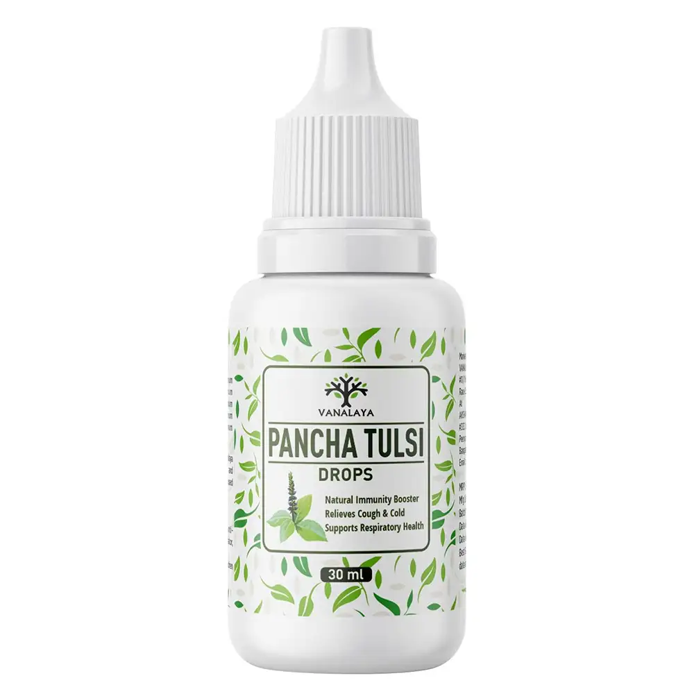 Vanalaya Pancha Tulsi Drops,  30 ml