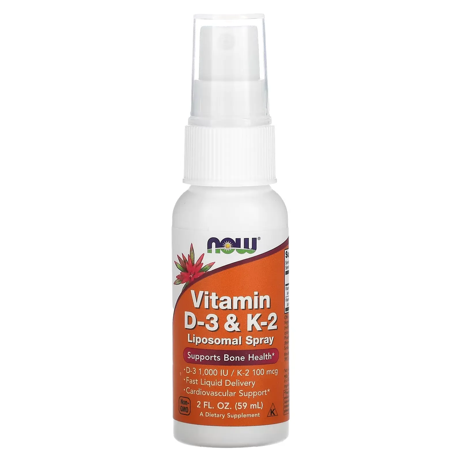 Vitamin D-3 & K-2 Liposomal Spray, 2 fl oz (59 ml)