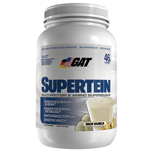 Supertein Protein By GAT, Rich Vanilla 2lb