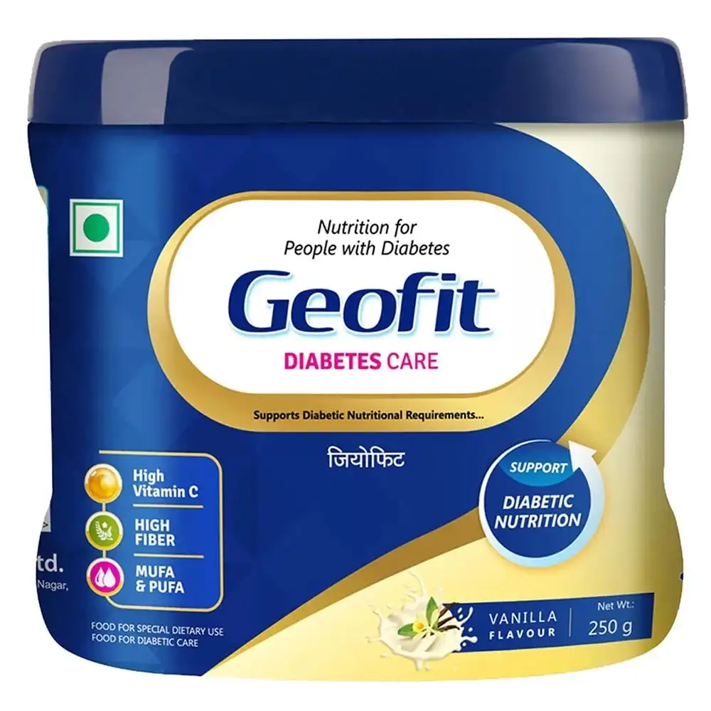 Geofit Diabetes Care Protein Powder,  250 g  Vanilla