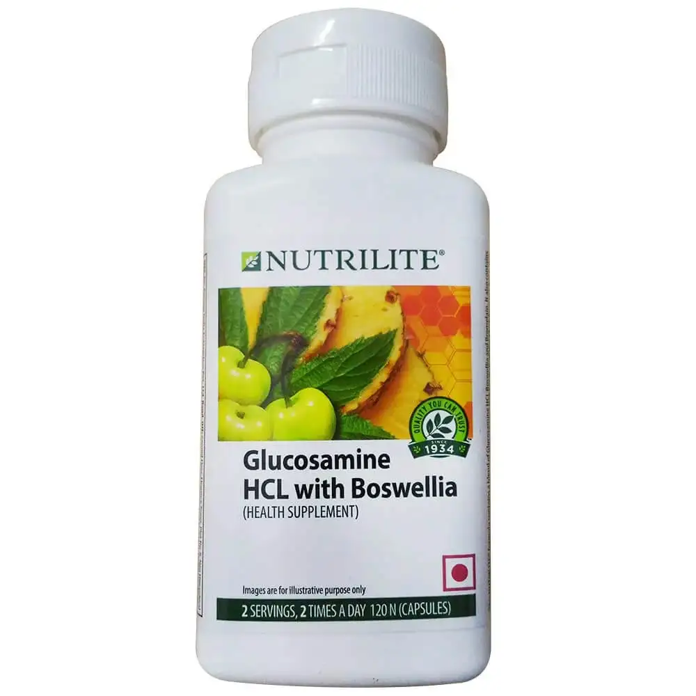 Amway Nutrilite Glucosamine Hcl With Boswellia - Pack of 2,  120 capsules