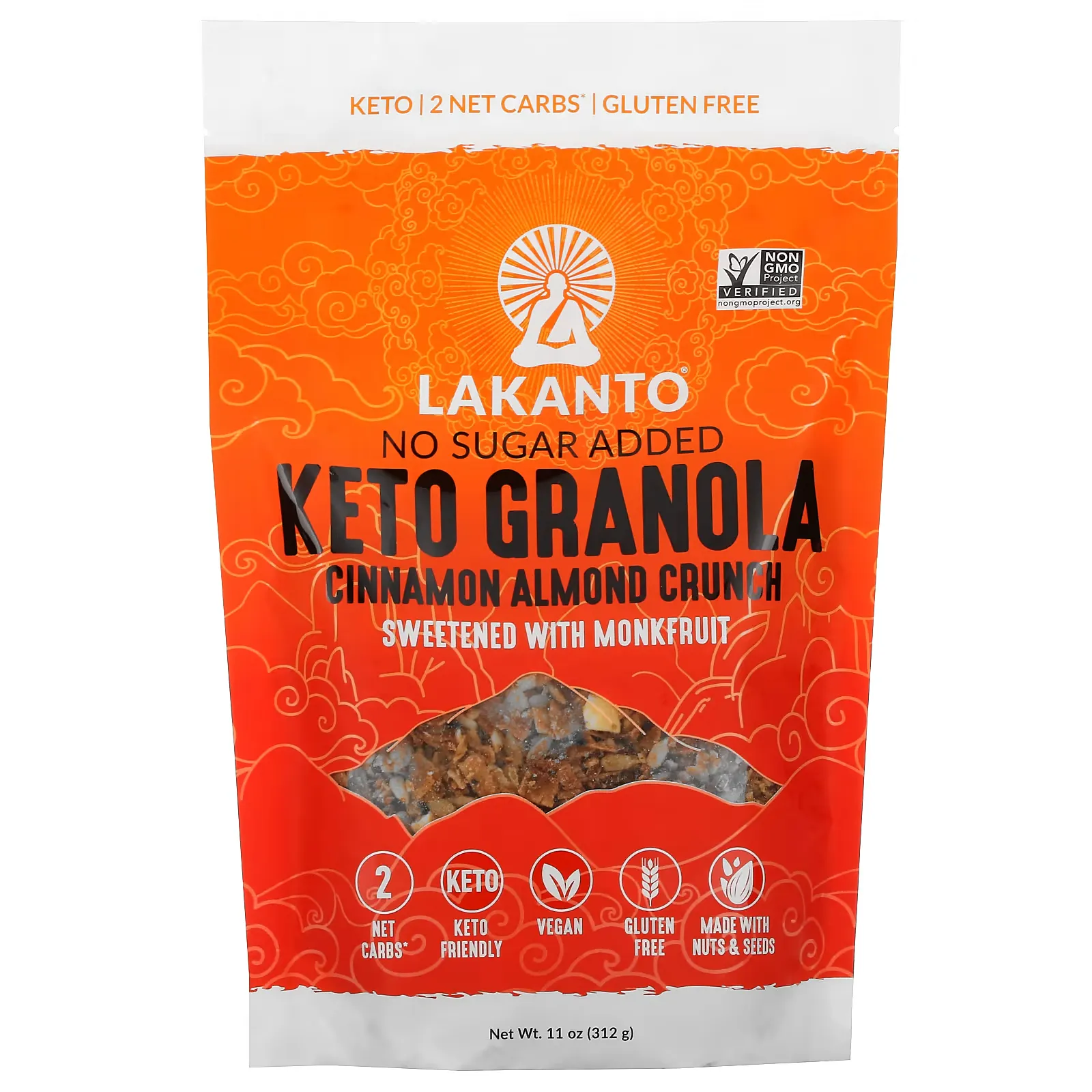 Keto Granola, Cinnamon Almond Crunch, 11 oz (312 g)