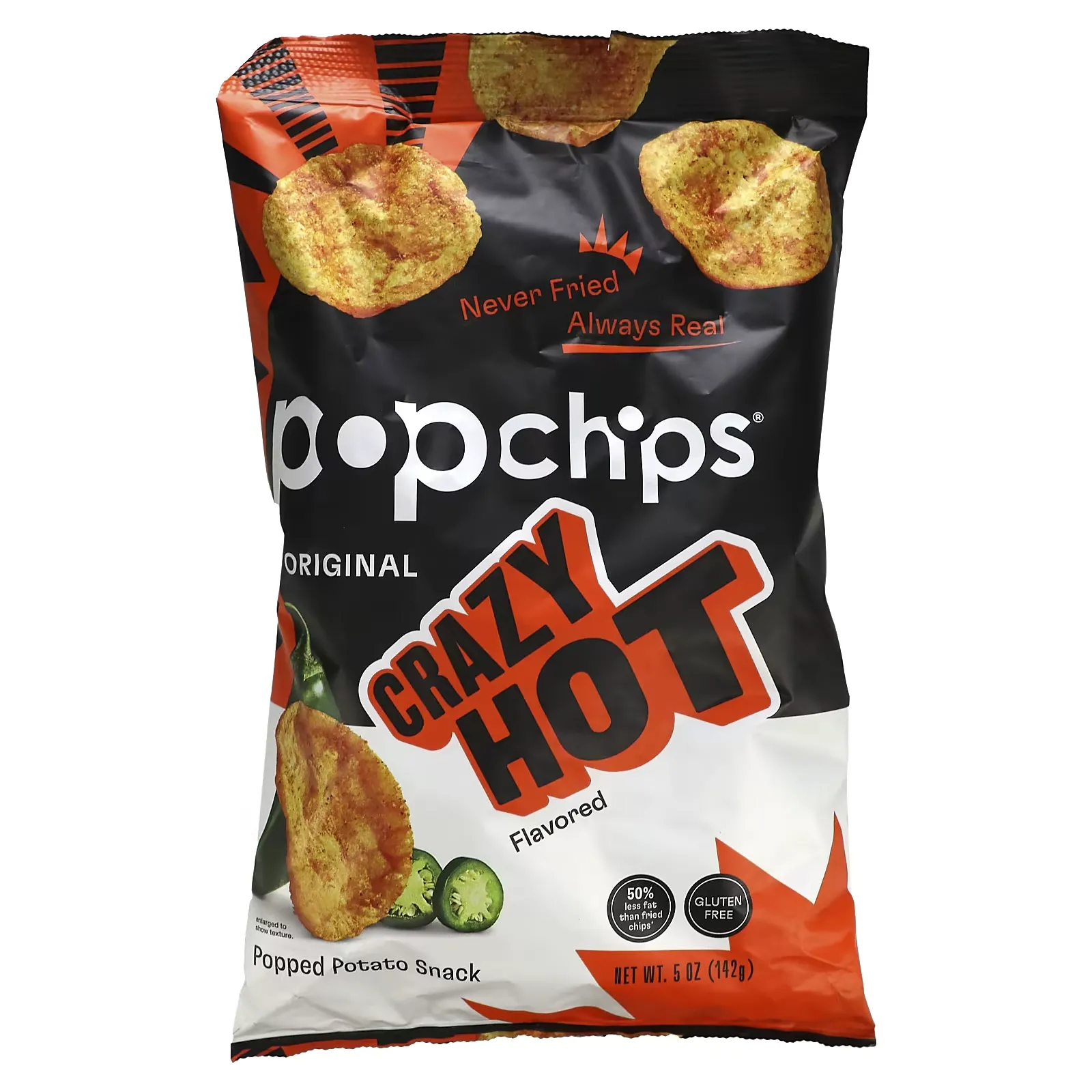 Potato Chips, Crazy Hot, 5 oz (142 g)