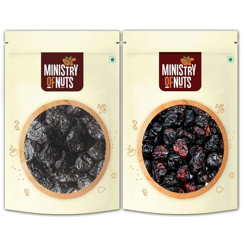 Ministry of Nuts Premium Dried Berries Pitted Prunes & Whole Cranberries