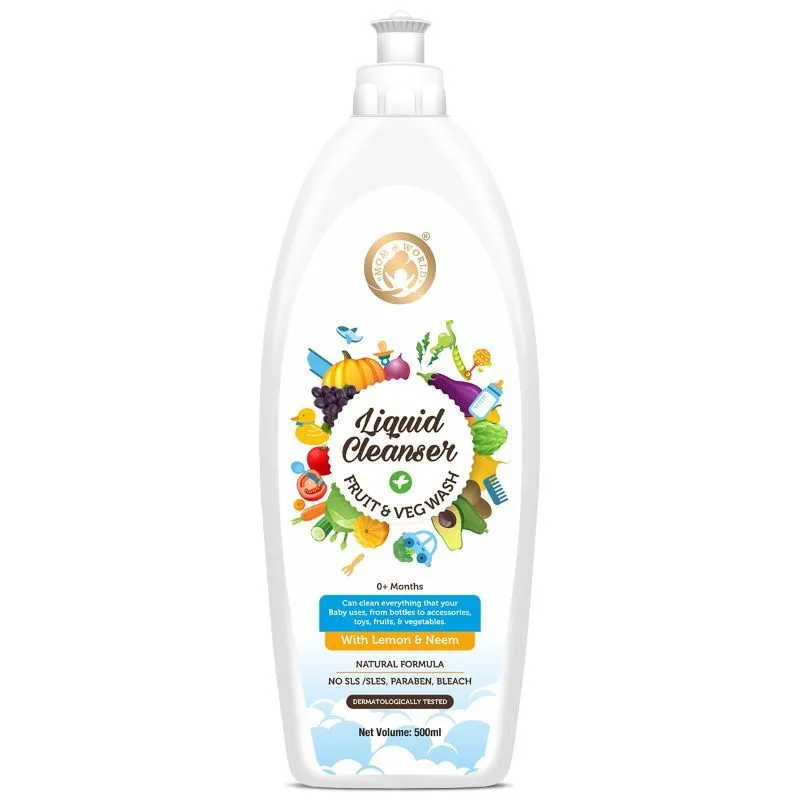 Mom & World Liquid Cleanser, Fruit And Veg Wash