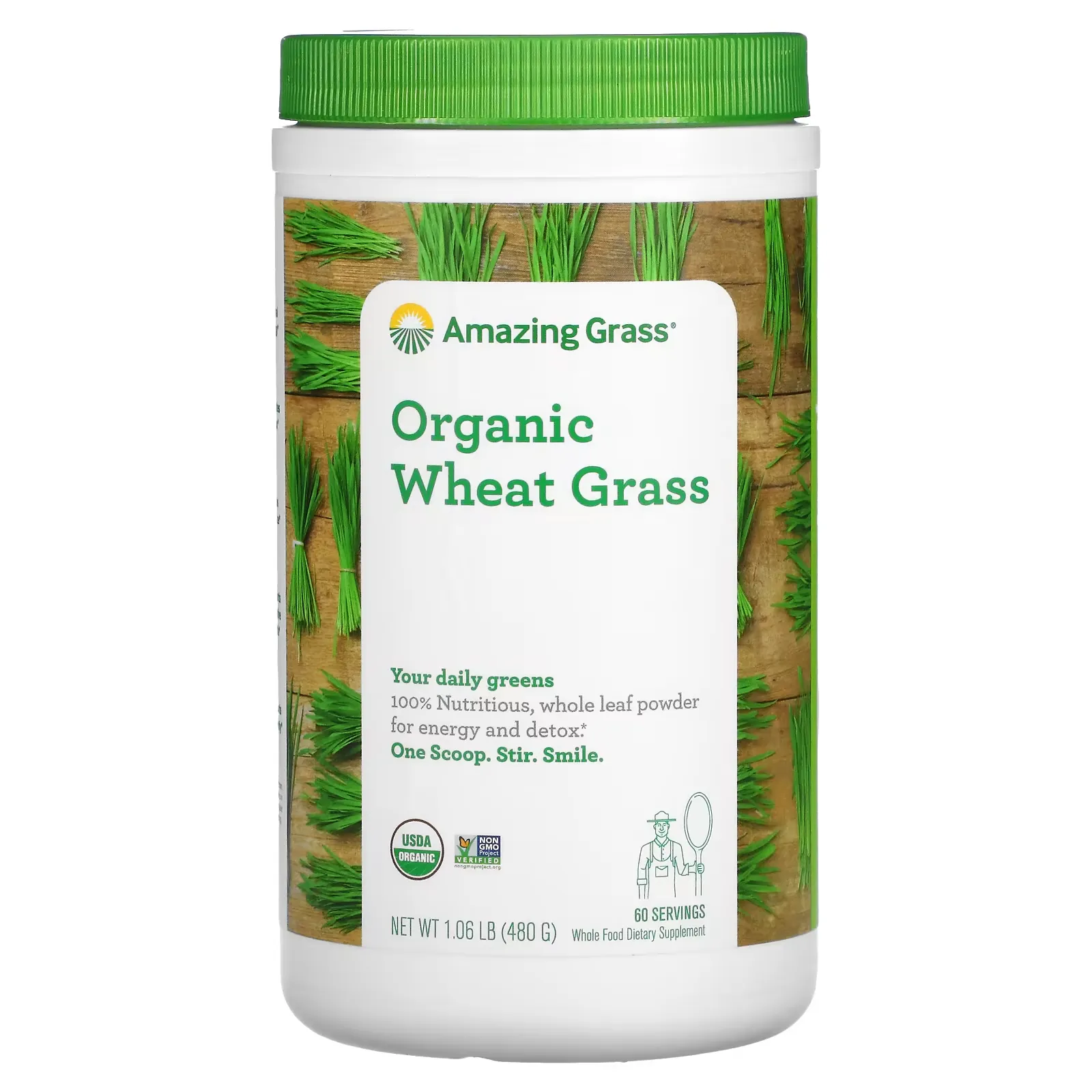 Organic Wheat Grass, 1.06 lb (480 g)