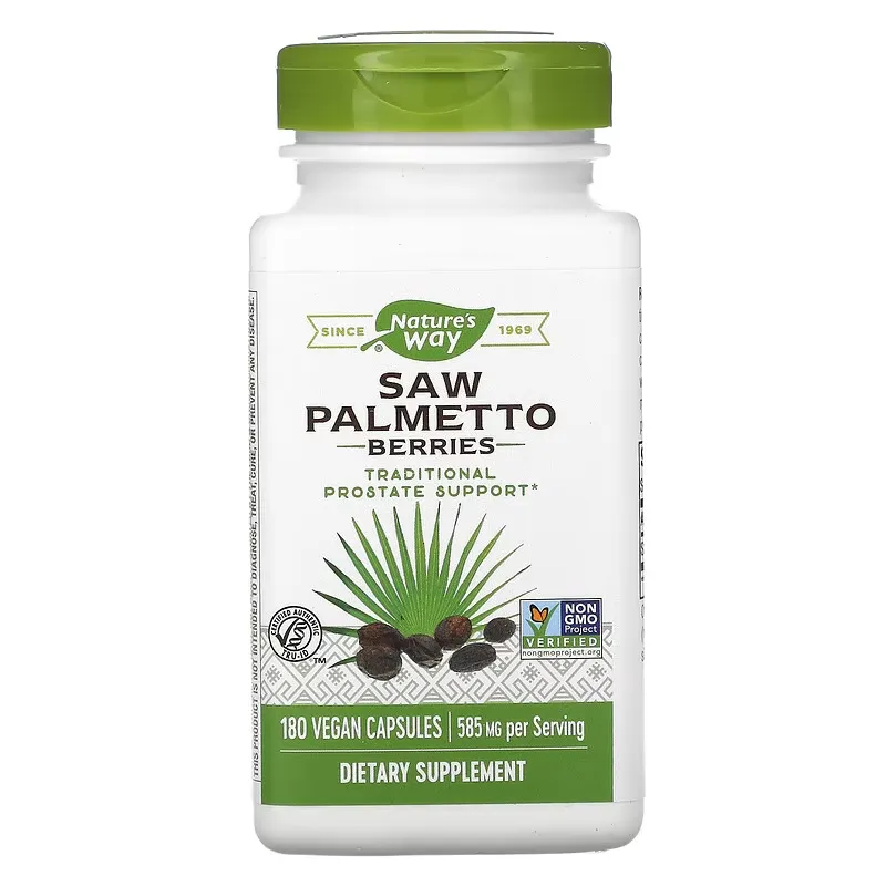 Saw Palmetto Berries, 585 mg, 180 Vegan Capsules