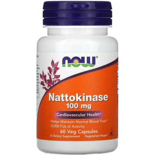 NOW Nattokinase - 100 mg - 60 Veg Caps